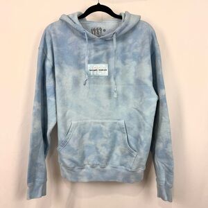 Taylor Swift 1989 Taylor's Version Blue Tie Dye Hoodie sz S Tour Official Merch